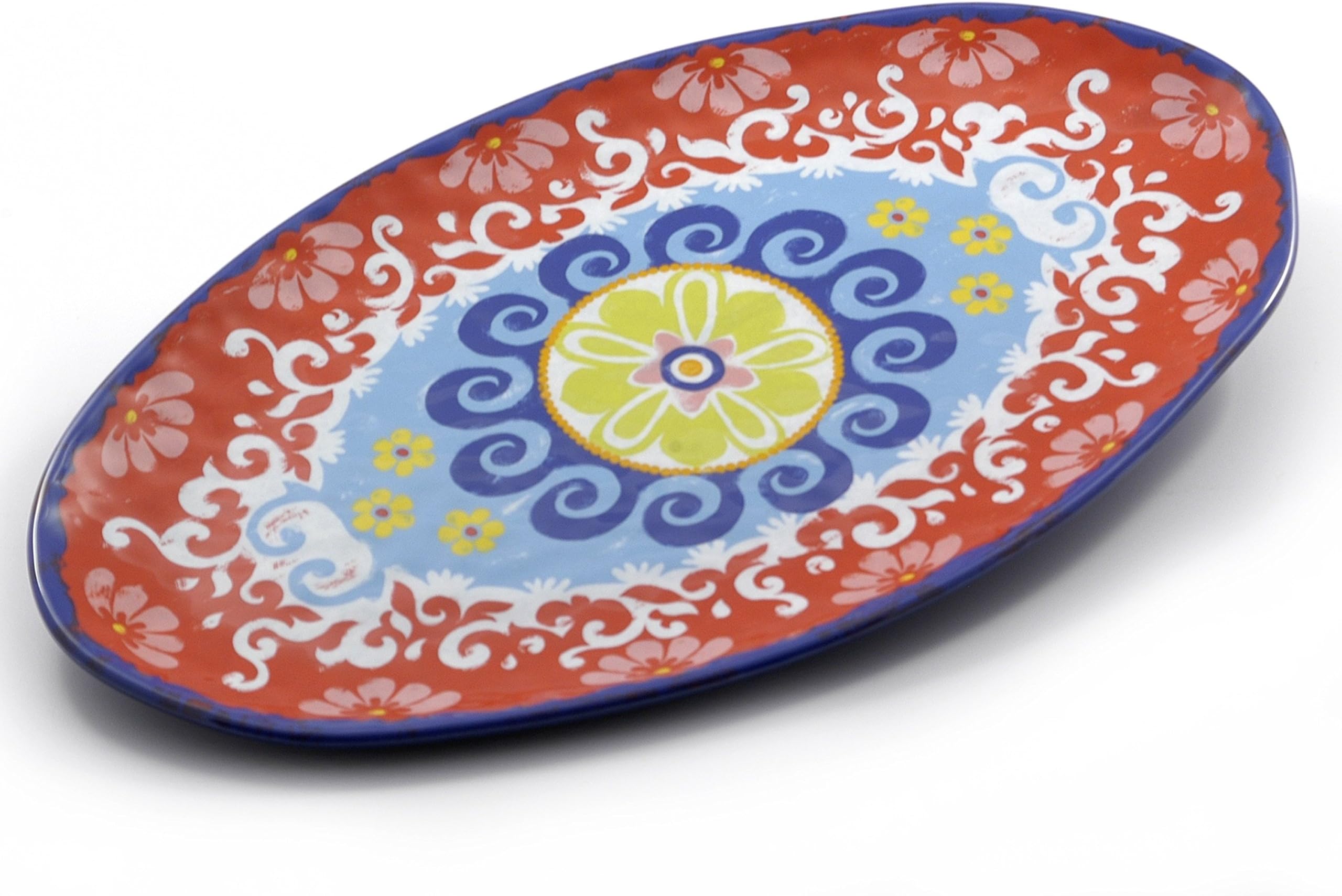 Nador Oval Platter 100% Melamine-52Cm, Melamine, Multi-Colour, 0.1 x 0.1 x 0.1 cm