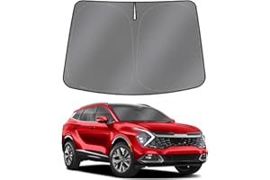 Mixsuper Liner Windshield Sun Shade for Kia Sportage 2023 2024 2026 Windshield Sunshades Front Window Sun Shades Cover for Sportage Accessories Foldable Sun Visor Keep Cool Block UV Heat