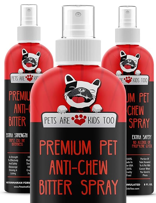 Anti Chew Dog Training Spray No Chew Bitter Spray and Pet Deterrent for Dogs and