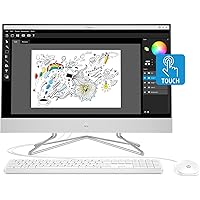HP 24-inch All-in-One Touchscreen Desktop Computer, AMD Ryzen 5 4500U Processor, 12 GB RAM, 512 GB SSD, Windows 10 Home…