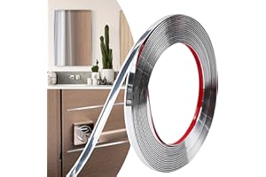 JSIWOTH 0.25in × 20Ft Peel and Stick Trim Molding,Flexible Waterproof Wall Trim Self Adhesive for Window Frame, Walls Edges, 