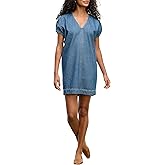 VELVET BY GRAHAM & SPENCER Women's Aurora Denim Dress, Classic, X-Small