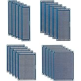 20PCS 4 Values Double Sided PCB Board Kit, Prototype Boards 1.6 mm Thickness Prototype Kit Compatible for Arduino for DIY Ele