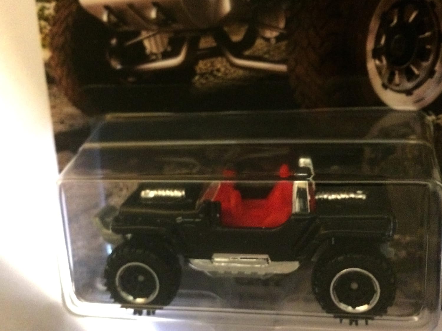 Matchbox JEEP ANNIVERSARY EDITION BLACK JEEP HURRICANE, 4.5 inches (W) x 6.5 inches (L) x 1.5 inches (H) - Image 3