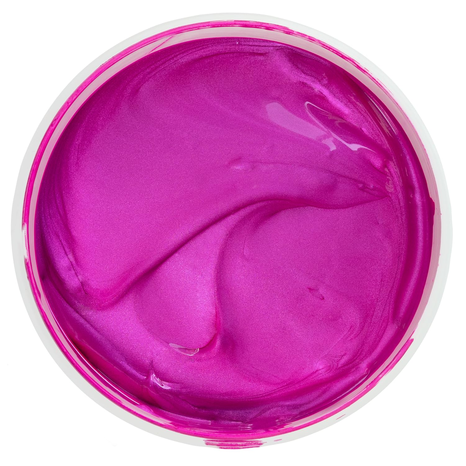 Perfectly Opaque Pearlescent Metallic Screen Printing Fabric Ink (Raspberry, 300g)