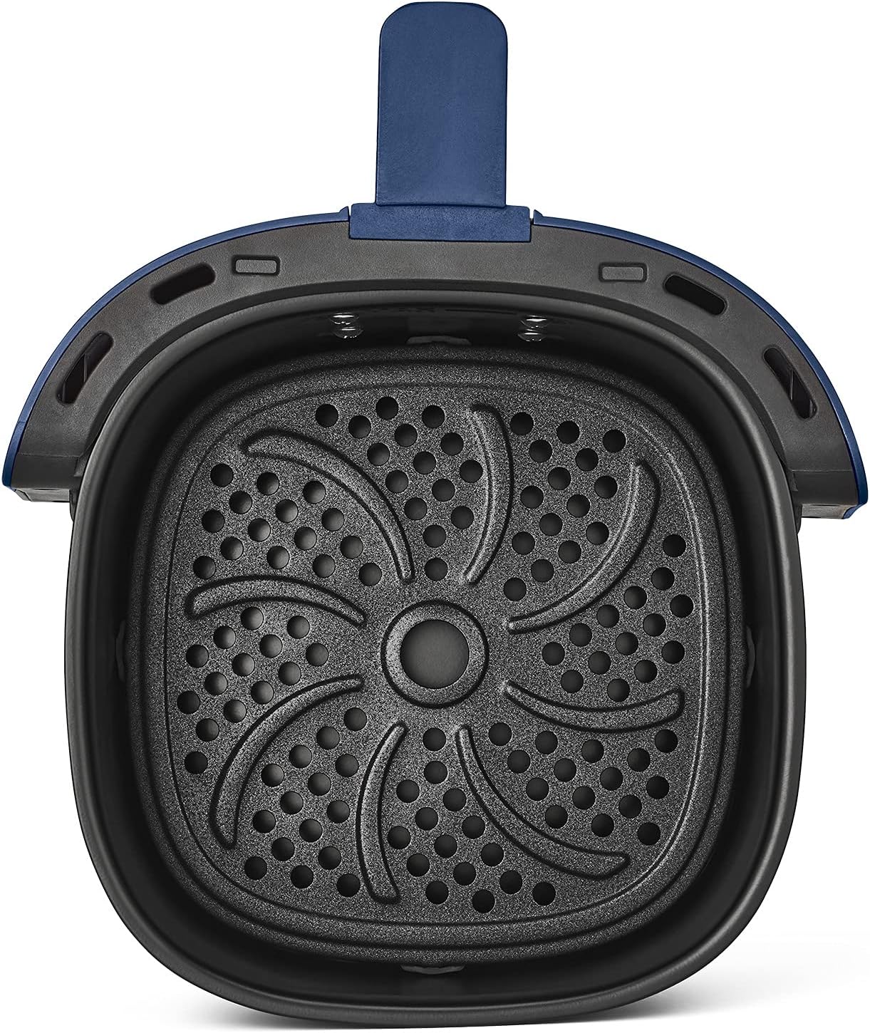 BELLA 2.9QT Manual Air Fryer, No Pre-Heat Needed, No-Oil Frying, Fast Healthy Evenly Cooked Meal Every Time, Removeable Dishwasher Safe Non Stick Pan and Crisping Tray for Easy Clean Up, Matte Blue: Kitchen & Dining