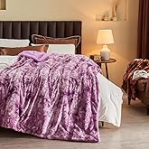 NEWCOSPLAY Super Soft Faux Fur Blanket Twin Size Light Purple Sherpa Fuzzy Plush Warm Blanket for Sofa Bed (Light Purple, Twin(60"x80"))