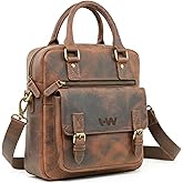 Handmade World Small Leather Messenger Tablet Sling Bag For Men 'The Dune' 11 inch Tablet Bag For Work Business Travel Crossbody Shoulder Purse