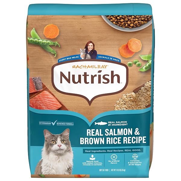 NUTRISH RACHAEL RAY DRY CAT FOOD REAL SALMON...