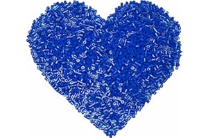 Yowamho 6000 Pcs Beads Fuse Beads - 5mm Deep Blue Melting Beads for Crafts, Hama Beads Bulk Refill Kit.