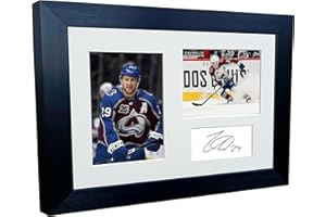 Kitbags & Lockers 12x8 A4 Nathan MacKinnon Avalanche NHL Autographed Signed Photo Photograph Picture Frame Ice Hockey Poster 