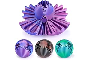 YXYDUM Gear Ball - 3D Printed Gear Ball Spin Ball or Cube Fidget Toy, Gear Sphere, Gear Ball Gearball Fidget Toy, Stress Ball, GearSphere Desk Toy, Fidget Ball, Gear Toy for Stress and Anxiety Relaxing