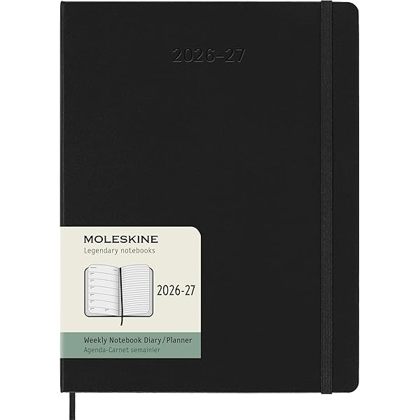 Moleskine Classic 18 Month 2026-2027 Weekly Planner, Hard Cover