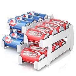 LAMU 2 Pack Soda Can Organizer Dispenser for