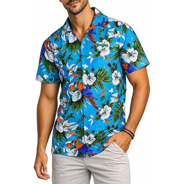 V.H.O. Funky Hawaiian Shirt, Shortsleeve, Surf