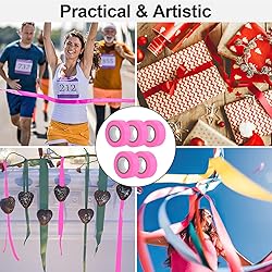 MOWPOG 5 Pack Pink Flagging Marking Tape, 1" x