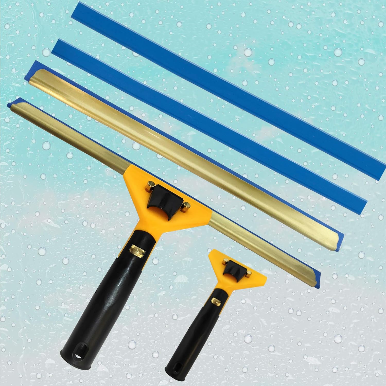 KLHBYF Shower Window Swivel Squeegee Professional Bathroom Cleaning