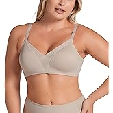 Leonisa ComfortFit Wireless Bras for Women, Push Up Bra with Back and Side Smoothing