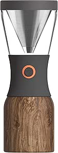 Asobu Coldbrew Portable Cold Brew Coffee Maker With a Vacuum Insulated 1 Liter Stainless Steel 18/8 Carafe Bpa Free (Wood)