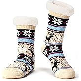Cozylook Slipper Socks for Women Non Slip Fuzzy Thermal Cabin Socks Winter Warm
