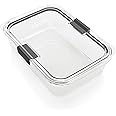 Rubbermaid Brilliance Food Storage Container, Large, 9.6 Cup, Clear 2024351