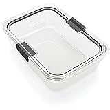 Rubbermaid Brilliance Food Storage Container, Large, 9.6 Cup, Clear 2024351