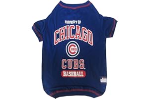 PETS FIRST MLB Tee Shirt for Dogs & Cats - Chicago Cubs Dog T-Shirt, X-Small