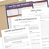 KING PRINT Last Will and Testament Kit 2026 – Legal Will, Trust Forms for Estate Planning, Do It Yourself Kit, Peace of Mind – Includes 2 Forms, Codicil Guide, Information Sheet, Kraft Envelopes
