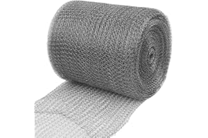 Steel Wool Mice Blocker, 30ft Soft Rodent Mesh - Easy Cut Gap Filler for Pipes, Cracks, Plant Protection