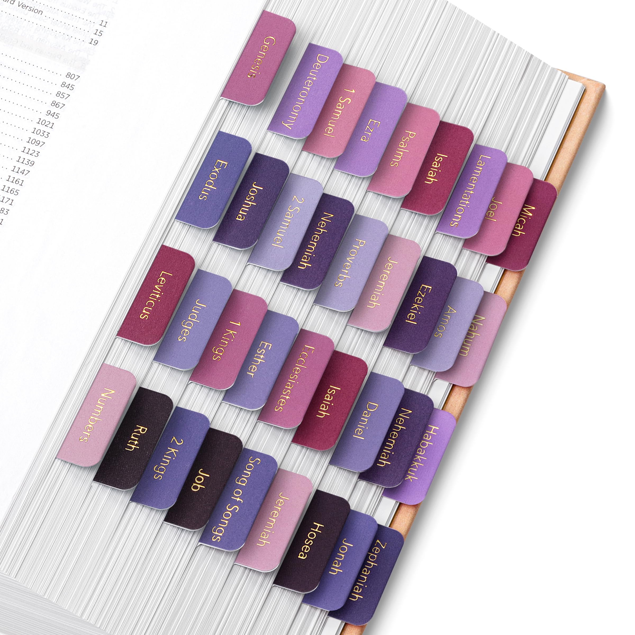 Photo 1 of Mr. Pen- Bible Tabs, 75 Tabs, Berry Bloom, Gold Foil Embossed Lettering, Laminated Bible Tabs for Women and Men, Bible Tabs for Study Bible Index Tabs, Bible Book Tabs, Bible Labels Tabs