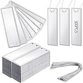 300 Pcs Metal Plant Labels Aluminum Plant Tags Waterproof Outdoor Plant Markers Solid Stamping Garden Labels Double Sided Write Tags with 6 Inch Wires for Marking Trees Greenhouses