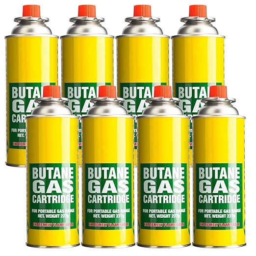 Vivo Technologies Green Habitats 8 Butane Gas Bottle Canisters for Weed