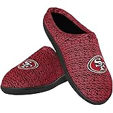 FOCO NFL mens Poly Knit Cup Sole Slipper