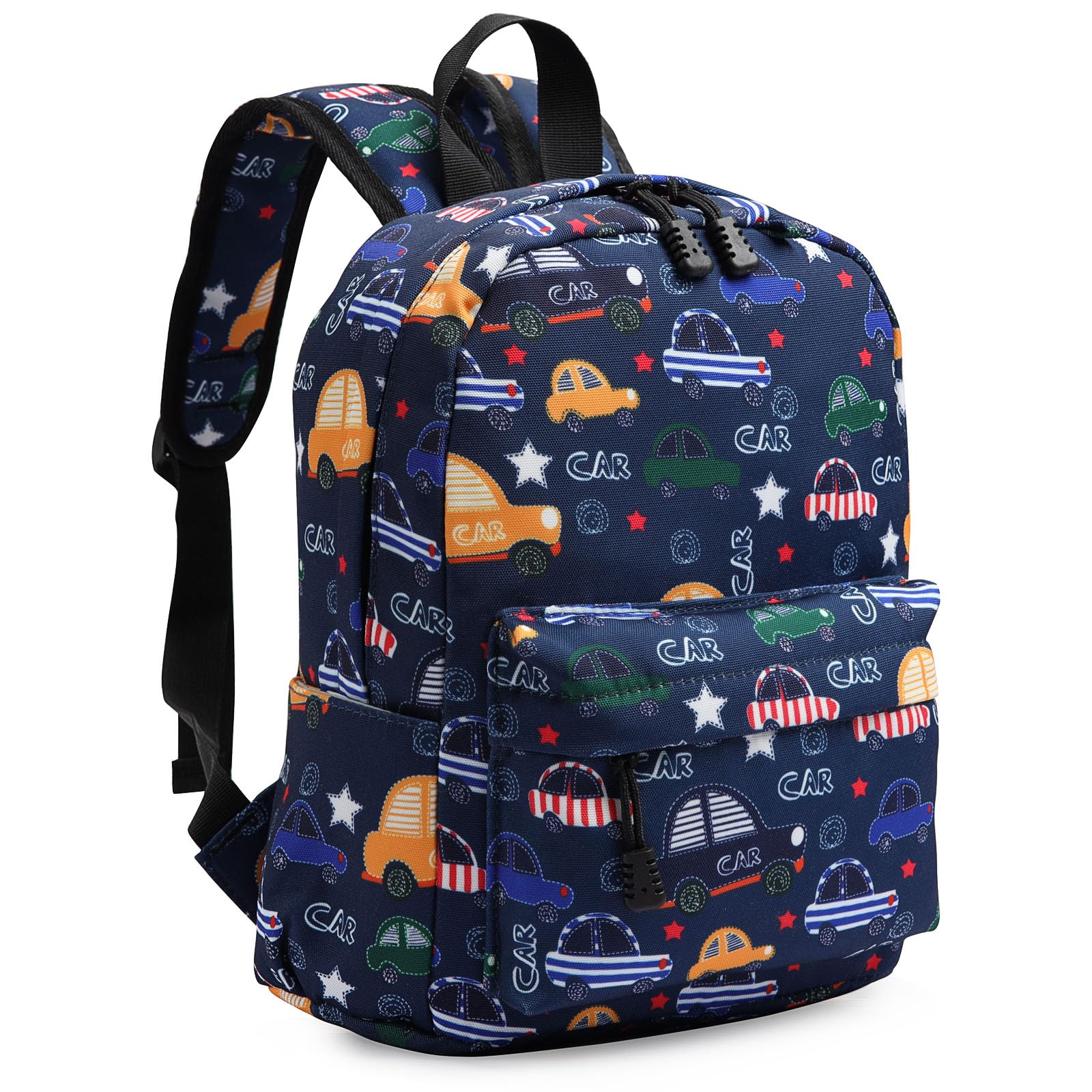 Zicac Kid Book Backpack Toddler Backpack Baby Child School Bag Kindergarten Canvas Daypack Cartoon Coin Purse for Children Boys Girls(Darkblue,M)