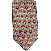 William & Lauren Regular 100% Silk Oklahoma State University Pistol Pete Men’s Tie – Orange & Black Cowboys Necktie, Luxury Collegiate Accessory