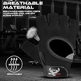 BEAST RAGE Weight Lifting Gloves Men Women Breathable Non-Slip Silicon Padded view 7