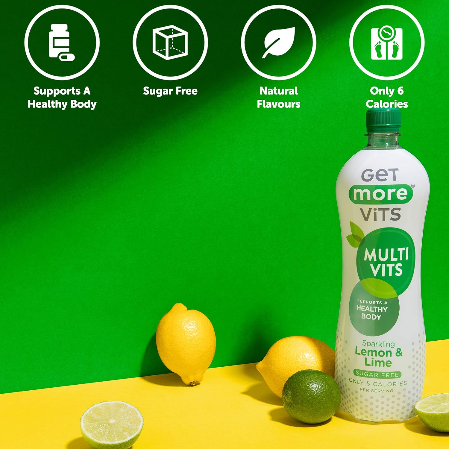 Get More Vits Sparkling Water, Low Calorie, Sugar Free, & Multivitamin Flavoured Water, Fizzy Drink with Vitamin D, C - Image 5