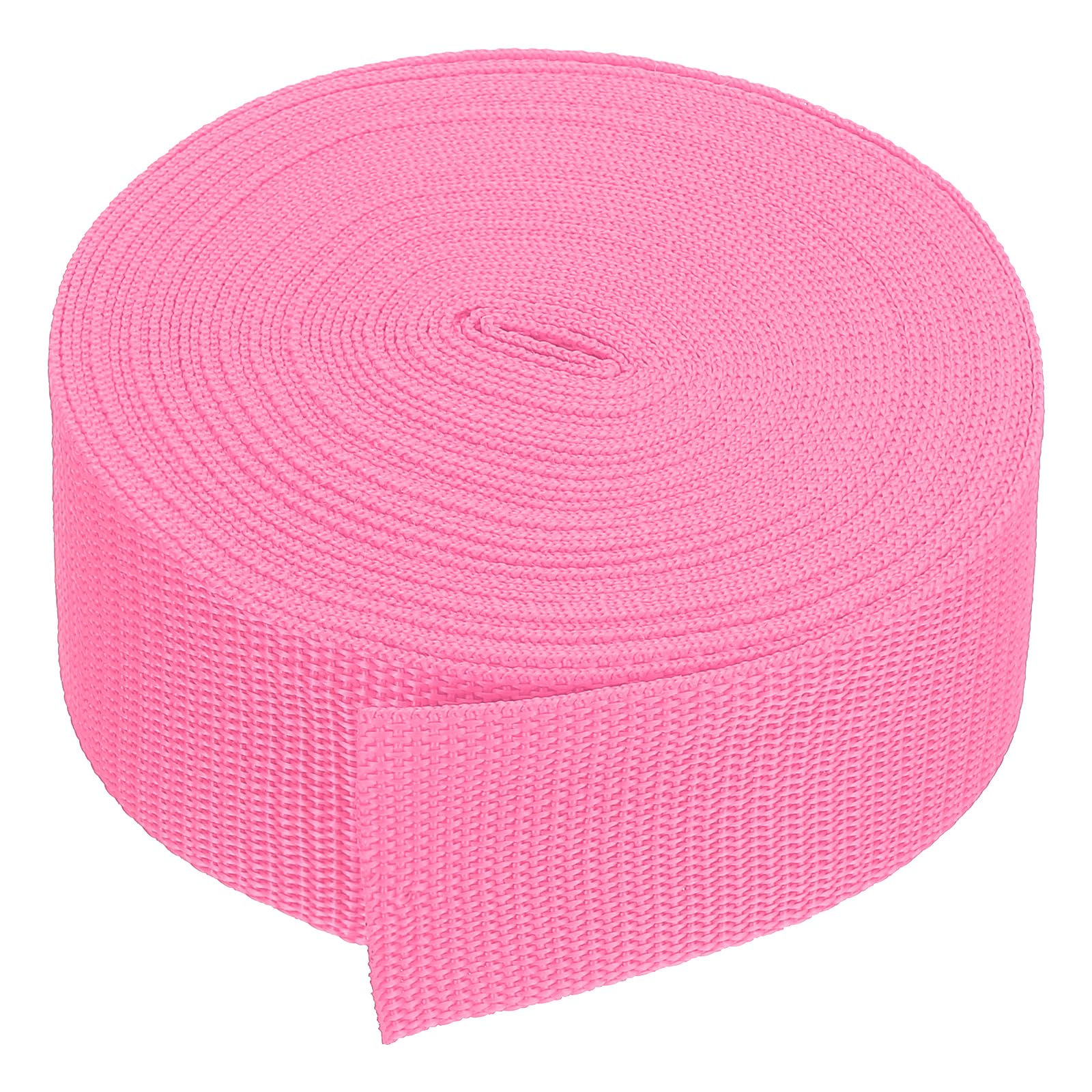 PATIKIL 9 Meters Webbing, 50mm Polypropylene Webbing Strap Heavy Webbing Roll Chair Straps for Indoor Outdoor Climbing DIY Crafting, Pink