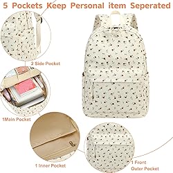 Bluboon Backpack for School Girls Women, Cute