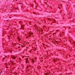 2LB Fluorescent Fuchsia Crinkle Cut Paper Shred