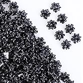 240Pcs 1IN Small Star Bows for Gift Wrapping and Presents,Multiple coClour Christmas Bows,for Parties, Birthdays, Weddings or Other Holidays. (Black)