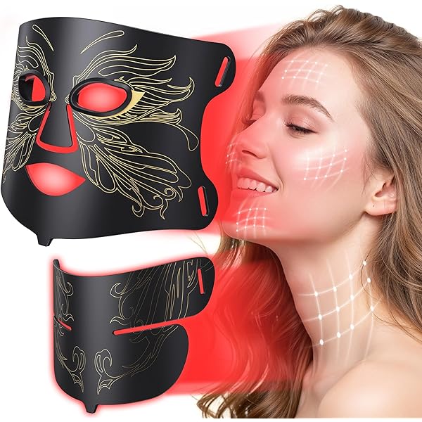 Amazon.com: LuxRenew BS Red Light Therapy for Face Set, Led Mask