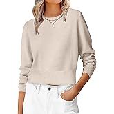 ANRABESS Women’s Long Sleeve Sweaters Cropped Crew Neck Business Casual Light Weight Sweater Tops Fall Fashion Clothes 2025
