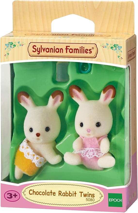 Sylvanian Families Chocolate Rabbit Twins Amazon.co.uk Toys & Games
