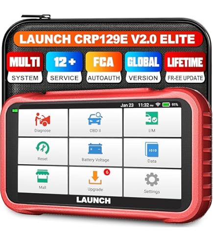 Scanner LAUNCH X431 TPMS 5011 V2 - Diagnóstico Pneus + OBD2 - Atualização Vitalícia