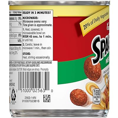 Buy Campbell S Spaghettios Canned Pasta With Meatballs 7 25 Oz Can Pack Of 24 Online In Canada B006jw4uyu