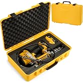 Hard Shell Case for Dewalt DCGG571M1/ DCGG571B 20V Max Grease Gun kit | High-Density Protective Foam | Portable Organizer Travel Carrying Storage Bag for Batteries Accessories with Handle | CASE ONLY