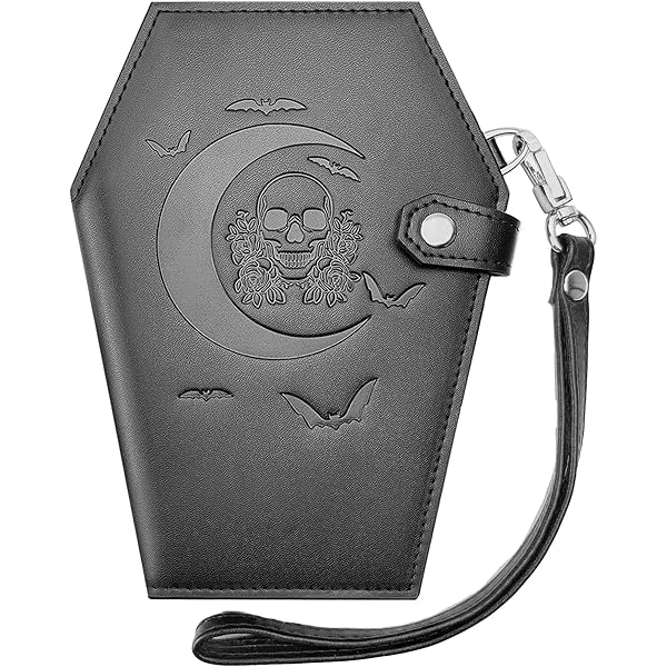 Amazon.com: kreepsville 666 Gothic Embossed Skull Coffin Wallet