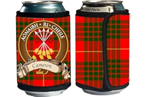 Cameron Scottish Clan Tartan Beer Can Cozie