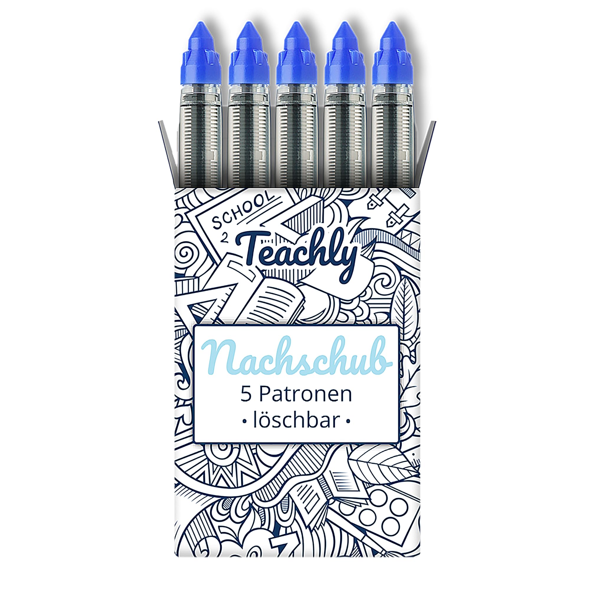 Teachly Superteacher Rollerball Cartridges 0.6 mm (Blue - Erasable)